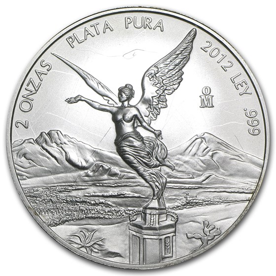 2012 2 oz Silver Mexican Libertad (Abrasions) 2012 2 oz Silver Mexican Libertad (Abrasions)